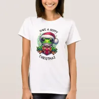 Have a Hoppy Christmas | Frog Pun T-Shirt