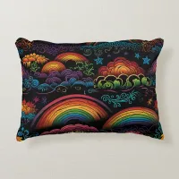 Rainbow LGBYQ Design Accent Pillow