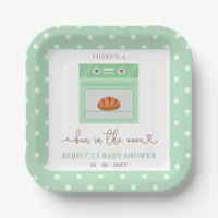 Bun In The Oven Gender Neutral Baby Shower Paper Plates