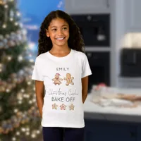 Gingerbread Man Christmas Cookie Bake Off Name T-Shirt