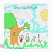 Child's Artwork Collection 3 Ring Binder