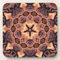 Choc Chip Mandala Geometry : Set of 6 Beverage Coaster