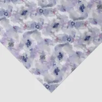Abstract Floral Watercolor Pattern Lavender Blue Tissue Paper