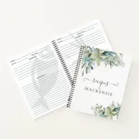 Elegant Eucalyptus Botanical Recipe Notebook