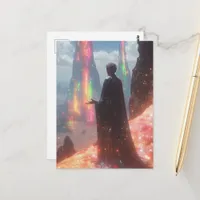 Surreal fantasy postcard
