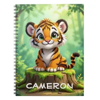 Baby Tiger | Cute Cartoon Kid's Nursery Art Notebook