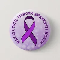 May is Cystic Fibrosis Awareness Month Button