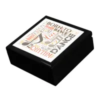 Born to Dance Brown ID277 Jewelry Box