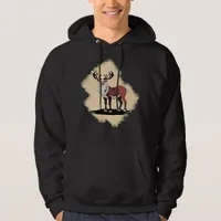 Retro Christmas Reindeer Hoodie