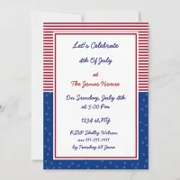 4th of july independence day party invites