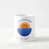 Ocean sunset minimalist scene coffee mug