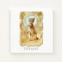 Sacred Egyptian Royal Cat Personalized Notebook