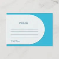 Bridal Wedding Advice Enclosure Card