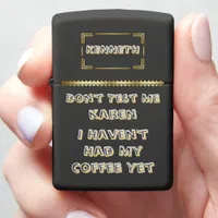 Coffee-fueled humor sparks joy in a quirky moment zippo lighter