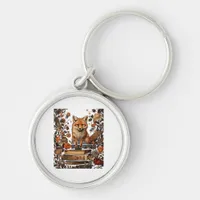 Cottagecore Aesthetic With Book Cute Goblincore Mi Keychain