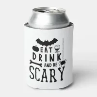 eat drink and be scary halloween can cooler