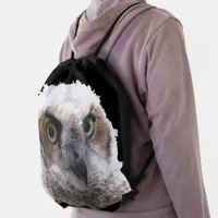 Drawstring Backpack - Owl Portrait