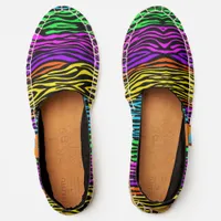 Colorful Zebra Print Espadrilles