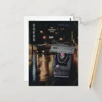 Surreal Music Person Postcard