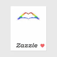 Bone Hands Heart Classic Sticker