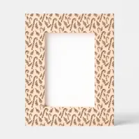 Christmas Candy Cane Pattern 5x7 Engraved Frames