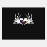 Eggplant Classic - Skeleton Hands Heart Sign
