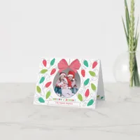 Merry + Bright String Lights Photo Card
