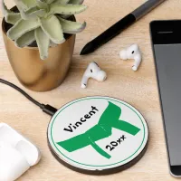 Martial Arts Green Belt Rank Wireless Charger