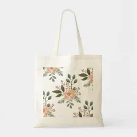 Floral Pattern Tote Bag