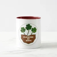 Lucky Clover ‘Flowers of Hope’ Inspirational Mug