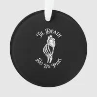 Til Death Do Us Part Skeleton Hand Holding Anatomi Ornament