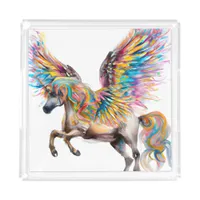 Colorful Pegasus Acrylic Tray