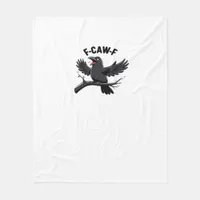 The Crow F-Caw-F (F Off) Essential Fleece Blanket