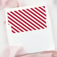 Candy Cane Stripe Red White Pattern Christmas Envelope Liner