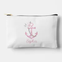 Coastal Floral Anchor Toiletry Bag | Nautical Trav