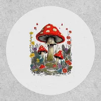 Cottagecore Aesthetic Mushroom Goblincore Minimal  Patch