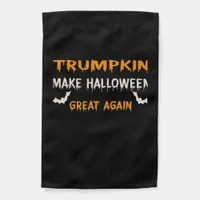 Halloween Trumpkin Funny Make Halloween Great Agai Garden Flag