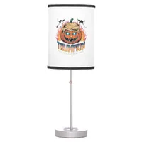 Trumpkin Classic – Spooky Pumpkin Design Table Lamp