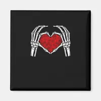 Skeleton Heart Hands Sign Valentine's Day Cute Hea Magnet