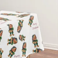 Cheeky Christmas Troll and Tree Delight  Tablecloth