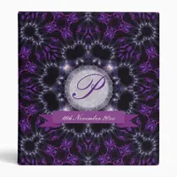 Purple & Black Magic Wedding Album Binder