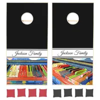 Personalized Funky Piano Keys CornHole  Game