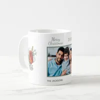 Christmas family photo white hot drink coffee mug