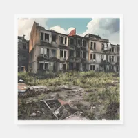  Abandoned Buildings | Post Apocalypse Destruction Napkins