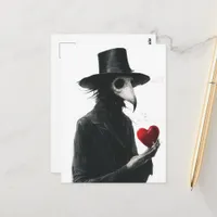 Plague Doctor With a Heart Postcard