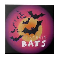 Freakin' Bats Halloween ID223 Tile