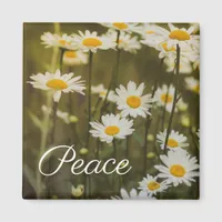 Vintage Daisy Boho Mantra Word Magnet