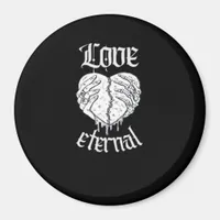 Skeleton Hands Heart Gothic Classic  Magnet