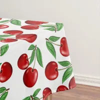 Red Cherries All Over Pattern Tablecloth