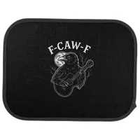 F Caw F Funny Crow Guitar Halloween Vintage Style Car Floor Mat